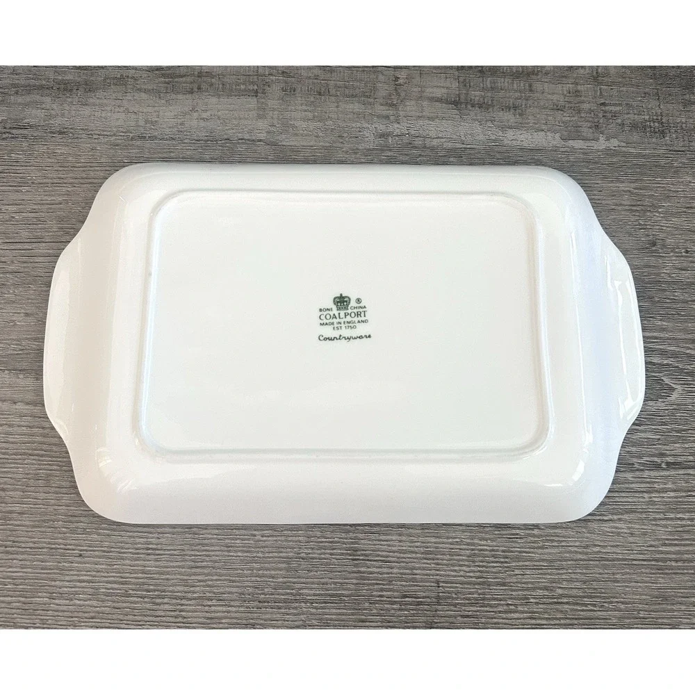 Vintage Coalport Countryware Cabbage Leaf Butter Dish & Cover Bone China READ